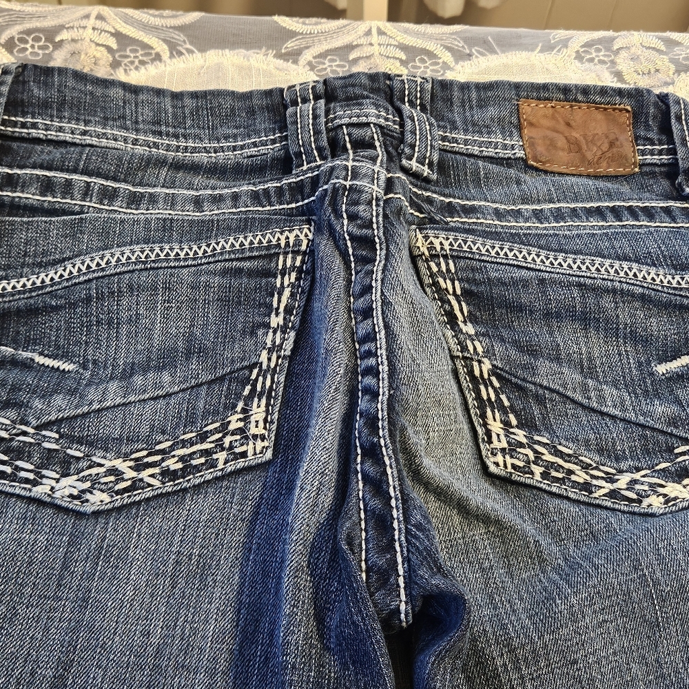 BKE Women's Boot Cut Jeans in Deep Blue